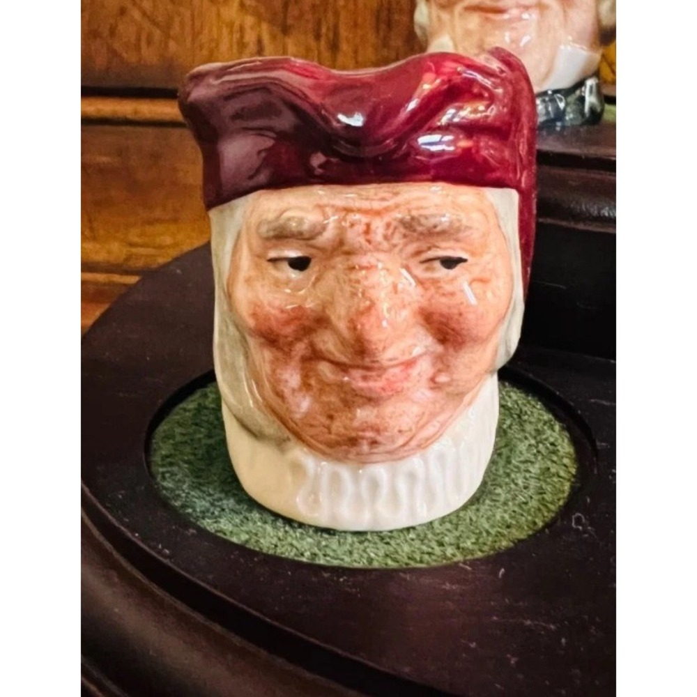 Royal Doulton Simon The Cellarer Miniature Character Jug D6956 1.5 Inch Toby Mug